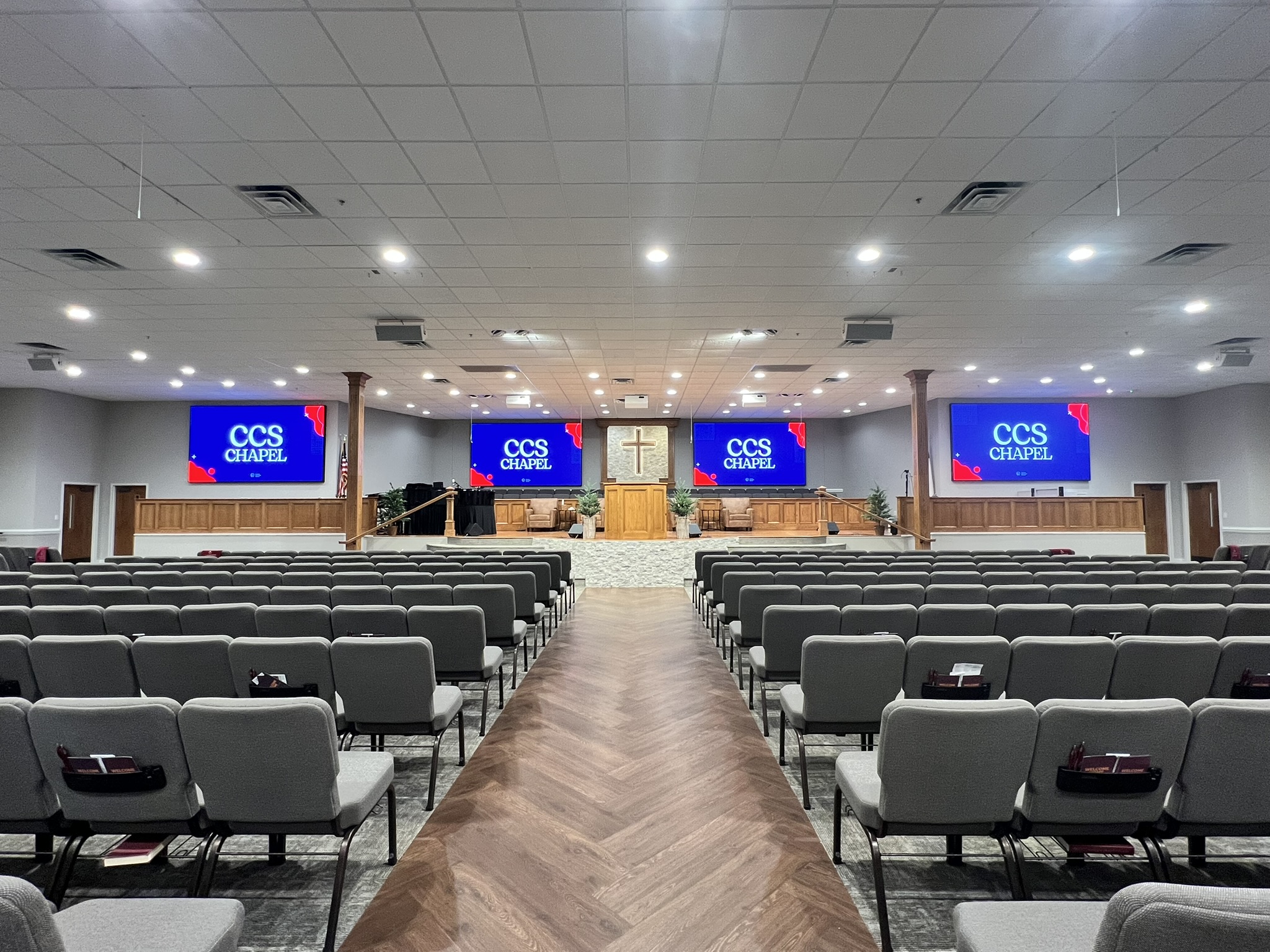 Case Study: Calvary Christian School Chapel LED Video Wall, Audio, and Broadcast Upgrade - CIAVL