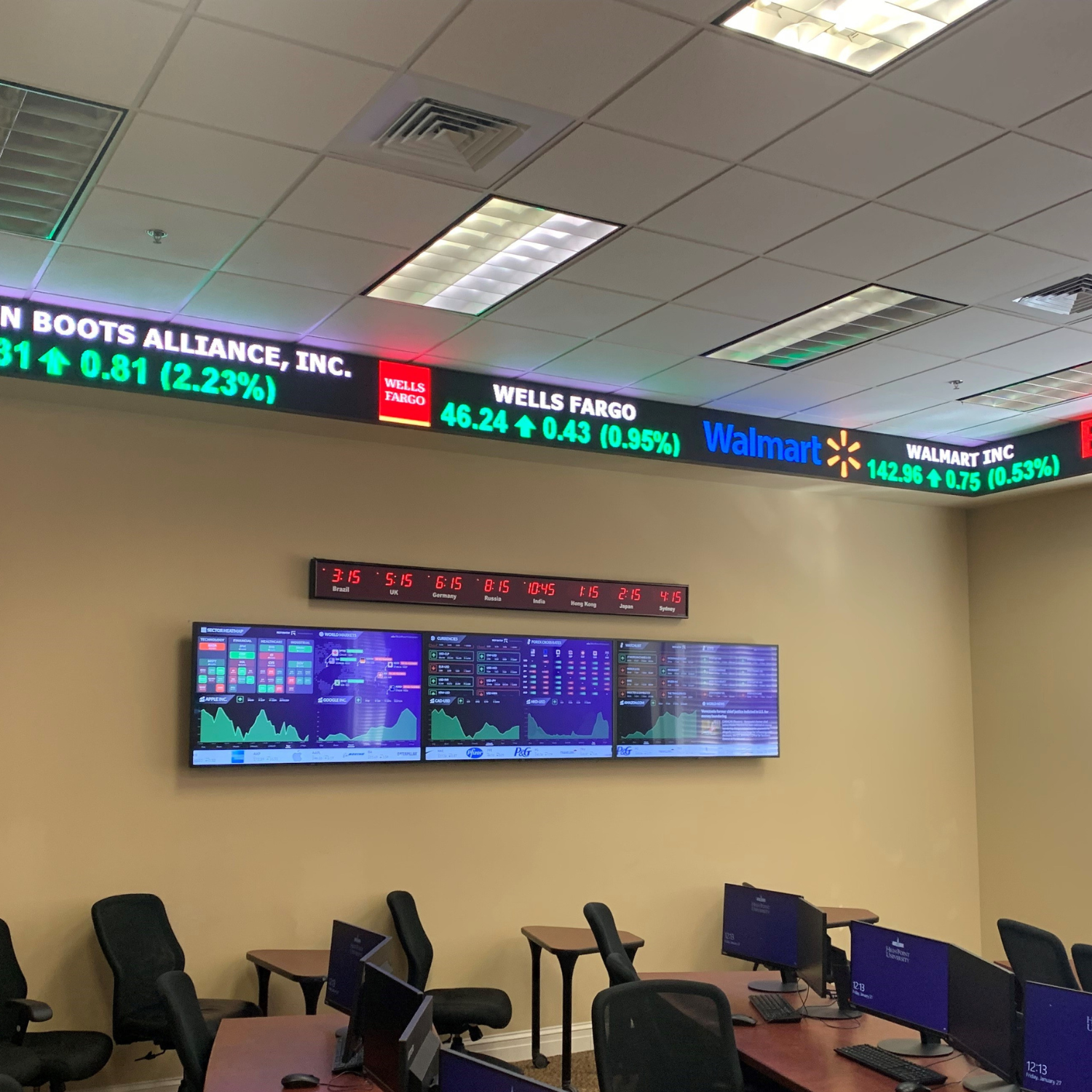 Using Raspberry Pi and Nanolumens Nixel Series to Create a High-Tech Stock Ticker Room for Higher Education - CIAVL